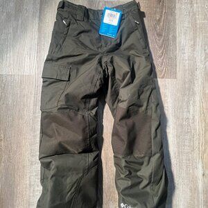 Columbia Boys' Bugaboo III Snow Pants Dark Green Small NWT MSRP $75